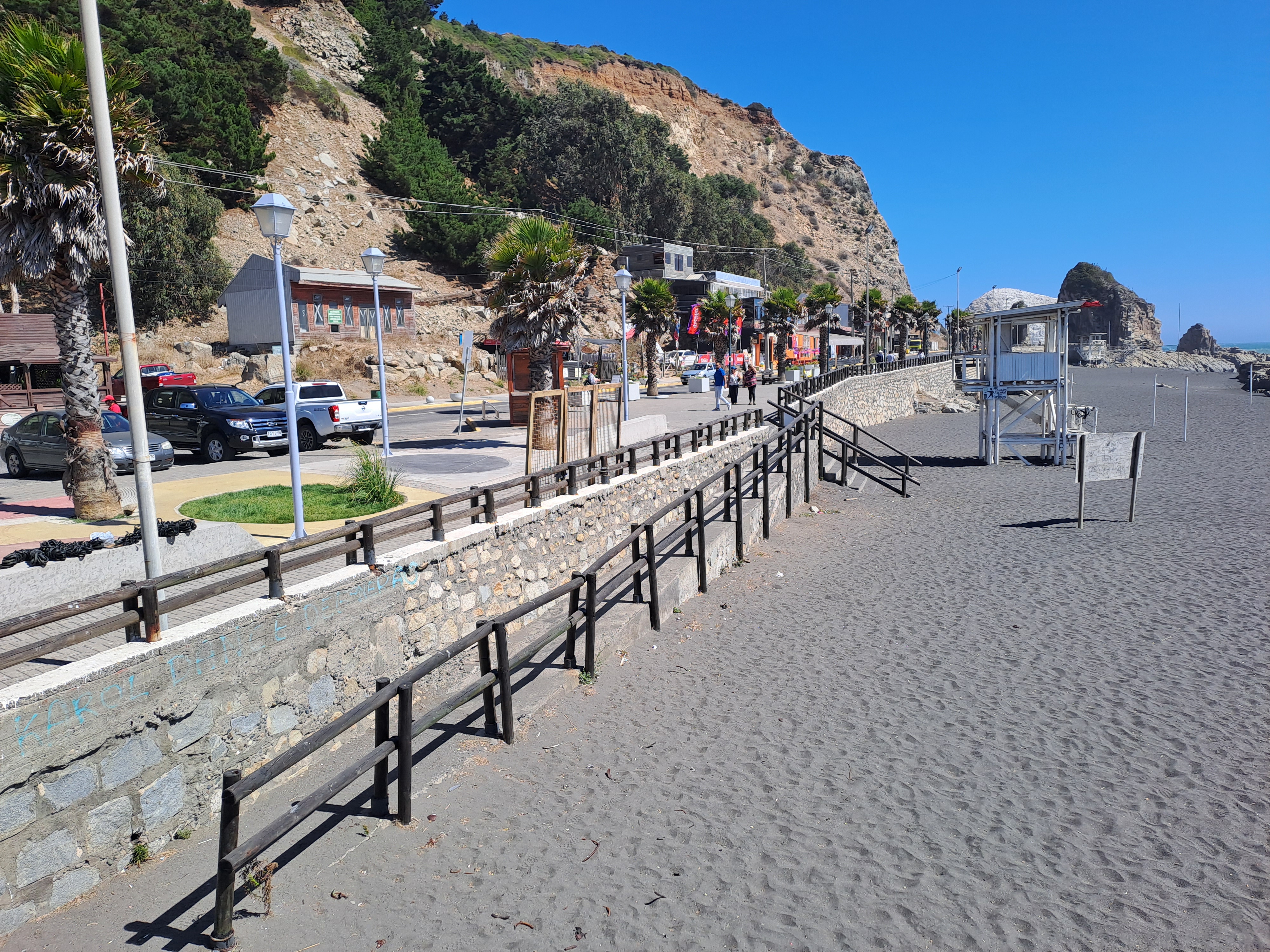 Fotografía del extenso borde costero